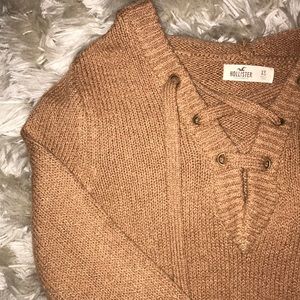 Hollister hooded knit sweater